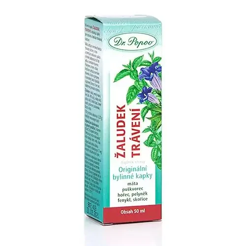 Žaludek – trávení, originální bylinné kapky, 50 ml