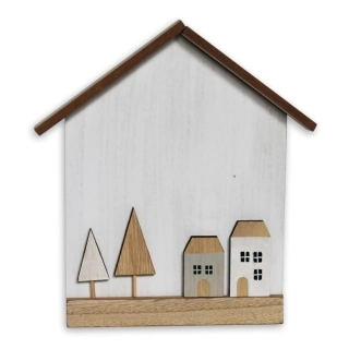 Domek dřevo v.21x2cm bílý