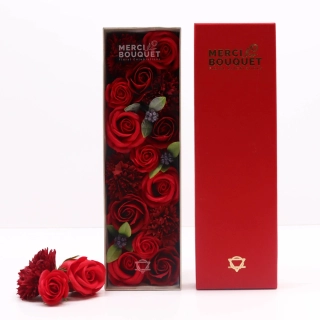 Dlouhý Box - klasické červené růže